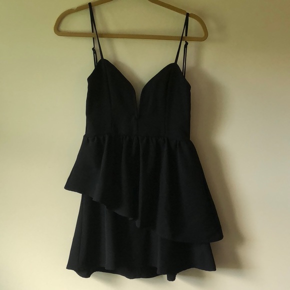 Tobi good to be bad black dress S peplum sexy - Picture 3 of 4